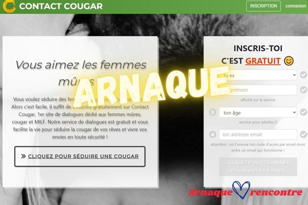 Arnaque contact cougar