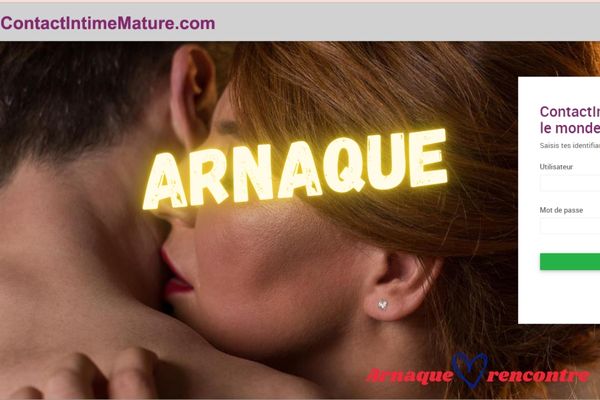 Arnaque contect inteme mature